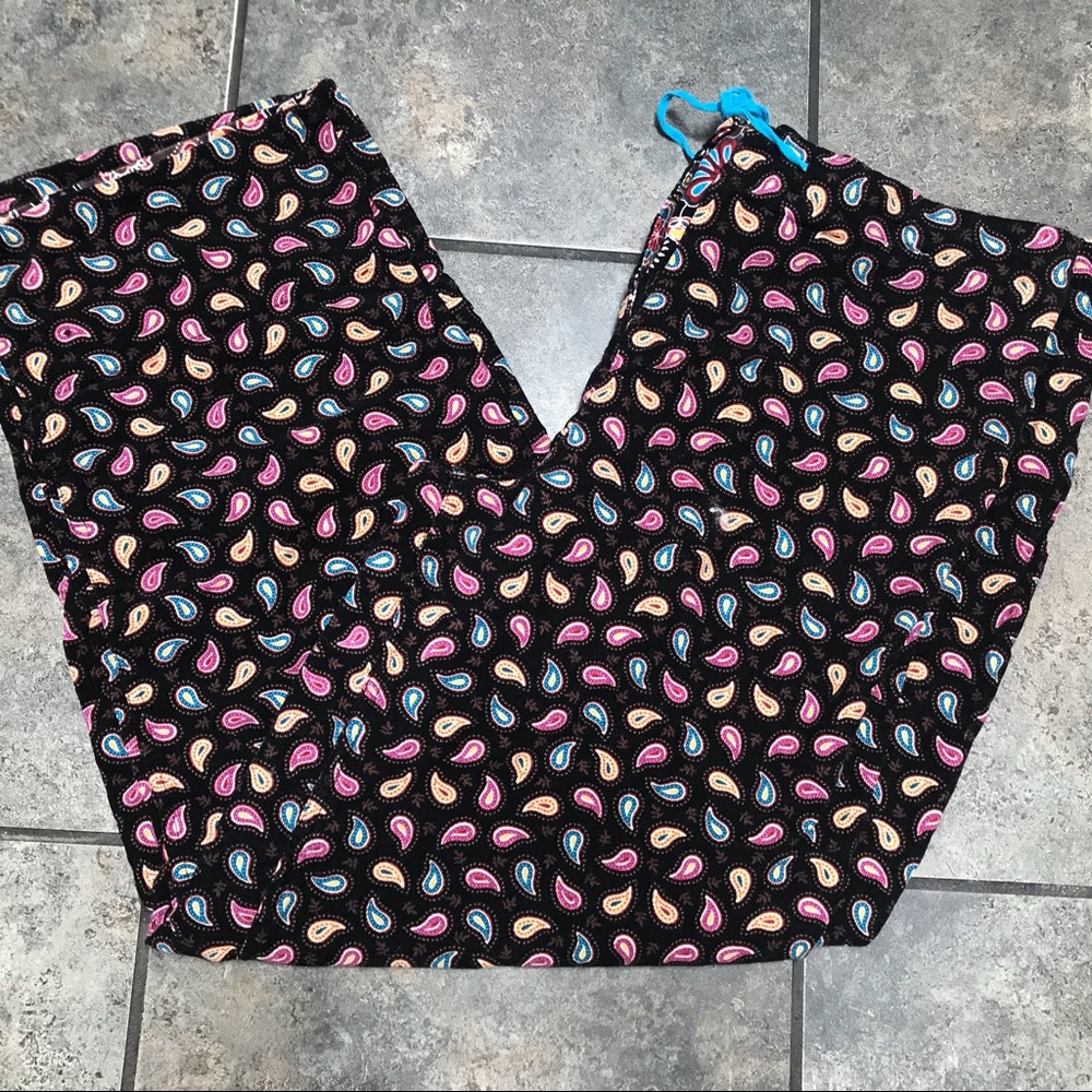 Vera Bradley Corduroy Pants Sz Med Elastic Waist